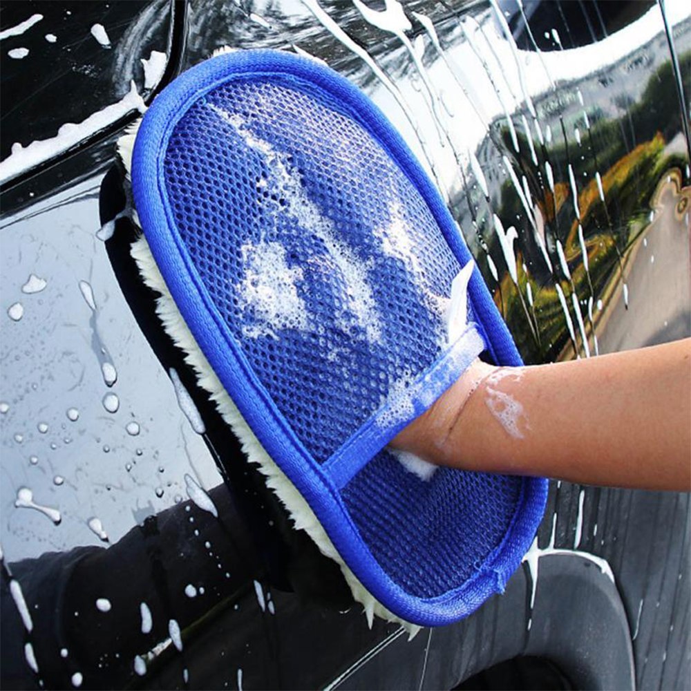 soft hair car cleaning gloves
