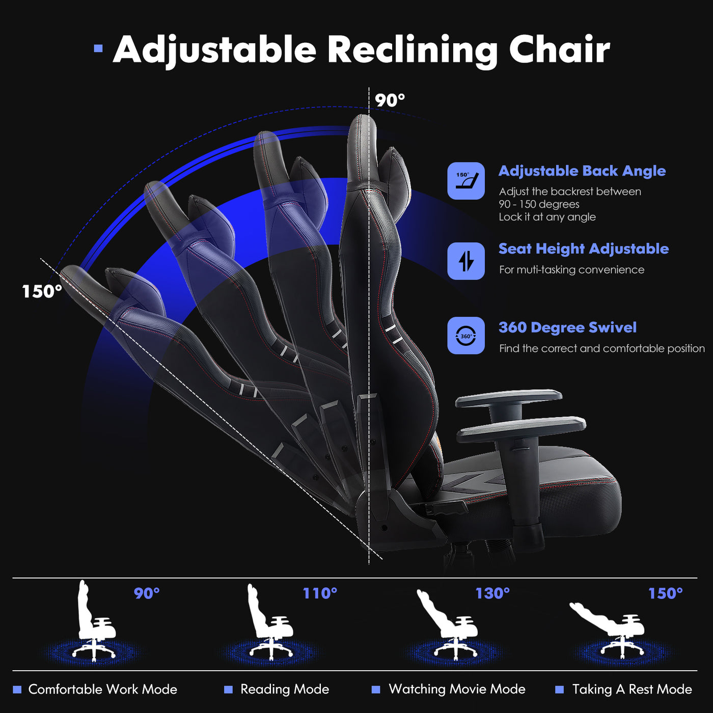 350lbs Racing Computer Gaming Chair